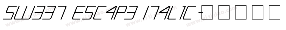 Sweet Escape Italic字体转换